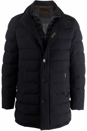 MOORER Layered down-padded jacket