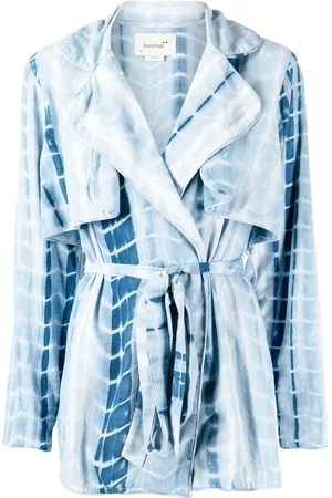 Bambah Tie-dye trench-style blouse