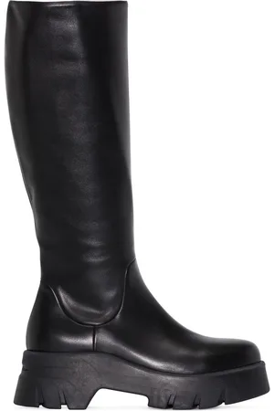 Gianvito Rossi Polished-finish ridged-sole boots