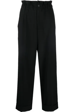 P.A.R.O.S.H. Paperbag-waist straight leg trousers