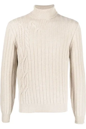 corneliani Cable-knit roll-neck jumper