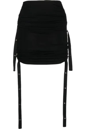 DION LEE Doric ruched midi skirt