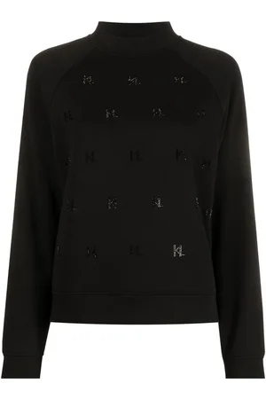 Karl Lagerfeld Monogram rhinestone sweatshirt