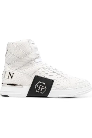 Philipp Plein Snakeskin-effect high-top sneakers