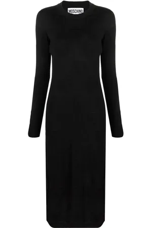 Moschino Fitted knitted midi dress