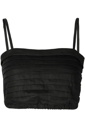 FAITHFULL THE BRAND Cropped Carla spaghetti-strap top