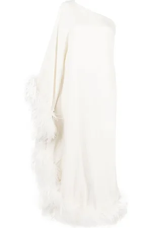 ‎Taller Marmo‎ Ubud feather-trim gown