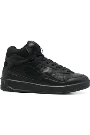Jil Sander Logo-embossed high-top sneakers