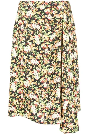 Marni Floral-print A-line skirt