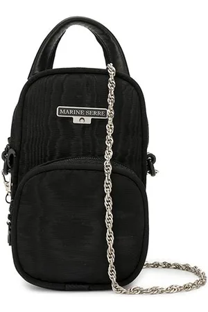Marine Serre Logo plaque crossbody bag