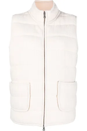 Arch4 Textured-knit padded gilet jacket