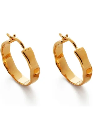 Monica Vinader Siren Muse wave hoop earrings