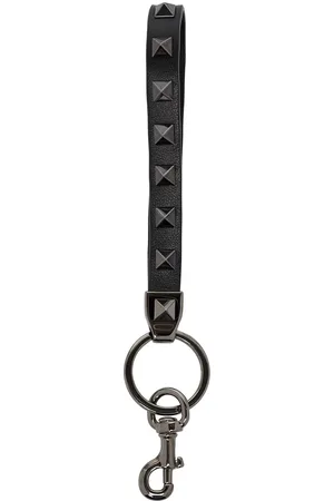 VALENTINO GARAVANI Rockstud leather keyring
