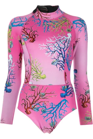 Cynthia Rowley Coral-print wetsuit