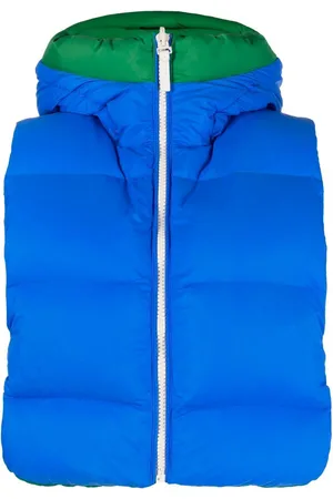YVES SALOMON Logo-print reversible padded gilet