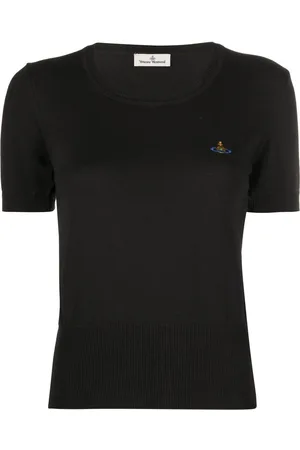 Vivienne Westwood Bea Orb-embroidered knitted top