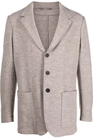 CANALI Single-breasted wool blazer