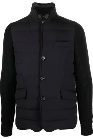MOORER Button-up padded down jacket