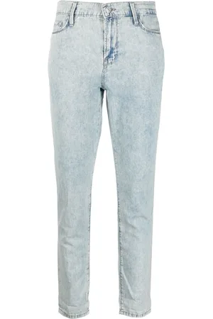 Frame Distressed-effect denim jeans