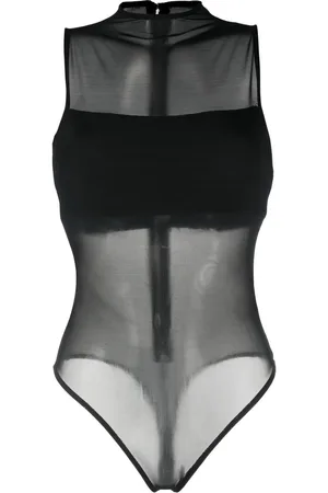 ALICE+OLIVIA Nichol high-neck sleeveless mesh bodysuit