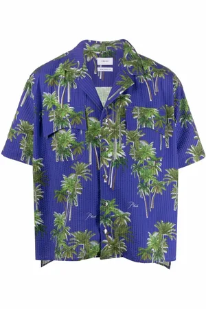 Rhude Palm-tree print "Green" shirt