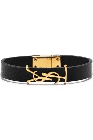 Saint Laurent YSL-charm leather bracelet