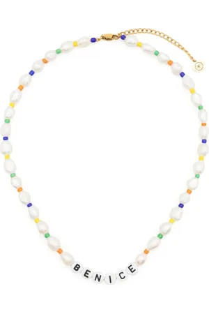 Sporty & Rich Be Nice pearl-bead necklace