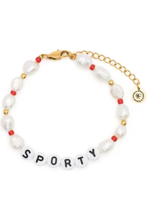 Sporty & Rich Sporty pearl-bead bracelet