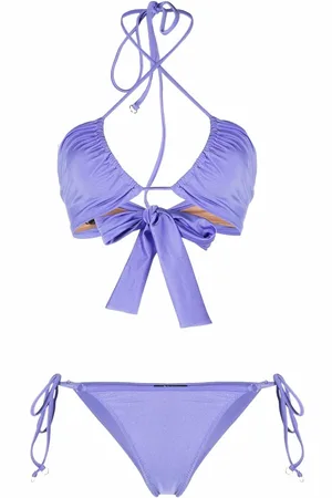 Noire Swimwear Reverse triangle cup bikini set