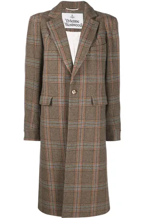 Vivienne Westwood Check-print knee-length coat