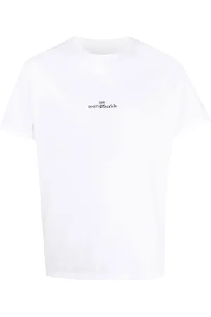 Maison Margiela Distorted-logo cotton T-shirt