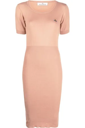 Vivienne Westwood Orb-logo knitted midi dress