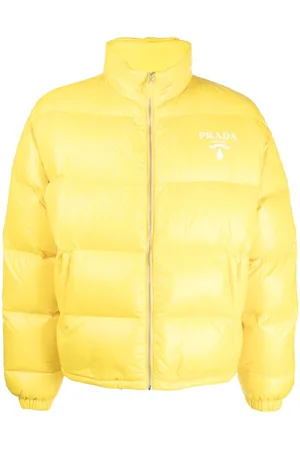 Prada Chest logo-print padded jacket