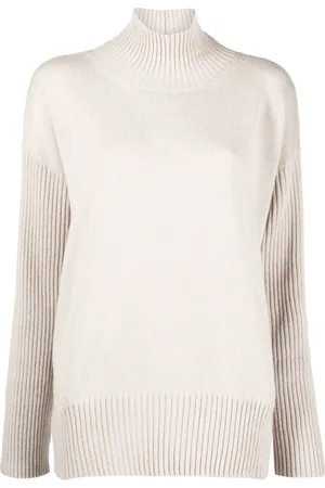 LORENA ANTONIAZZI Ribbed-knit cashmere jumper