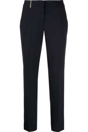 PESERICO SIGN Slim fit cropped trousers
