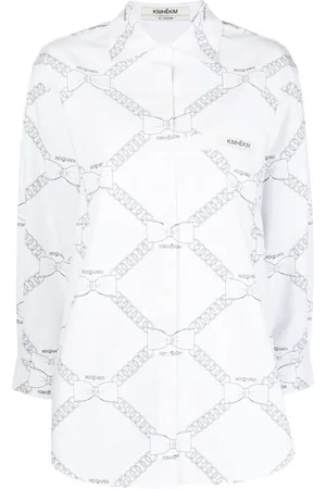KIMHEKIM Chain-link print shirt