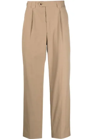 Paul Smith Pleat-detail cotton straight-leg trousers