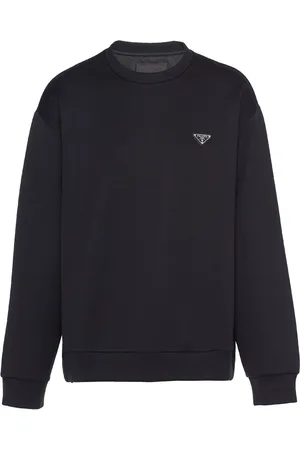 Prada Triangle-logo cotton sweatshirt