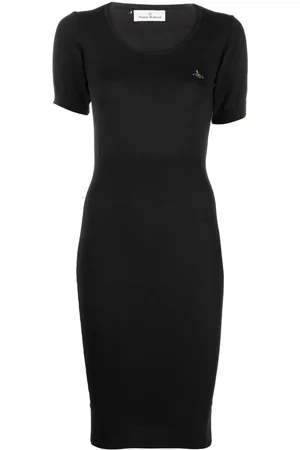 Vivienne Westwood Orb-logo knitted midi dress