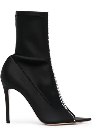 Gianvito Rossi Crystal Hiroko 105mm satin boots