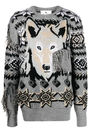 Etro Embroidered crew-neck jumper