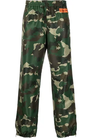 Heron Preston Camo logo-patch track-pants
