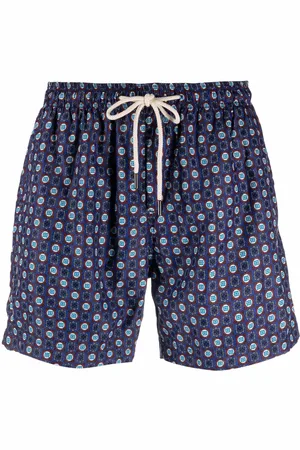 PENINSULA SWIMWEAR Geometric-pattern swim shorts