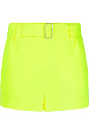 Serafini Mid-rise belted shorts
