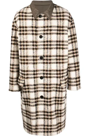 Isabel Marant Check-pattern single-breasted coat