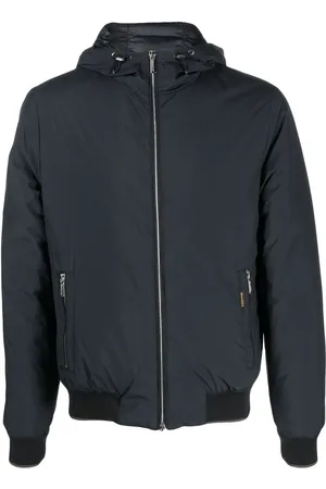 MOORER Zip-up hooded jacket
