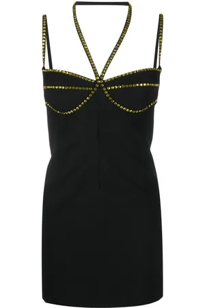 The Attico Crystal-embellished mini dress