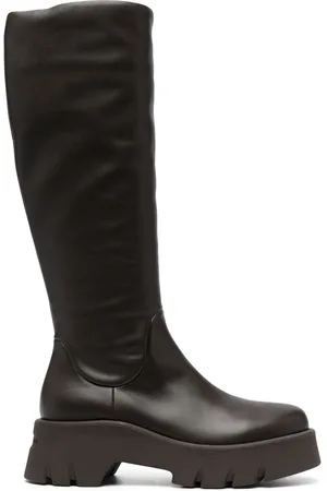 Gianvito Rossi Polished-finish ridged-sole boots