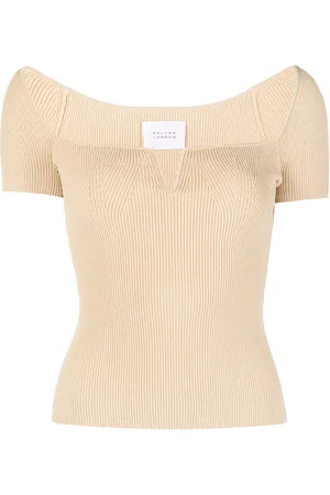 GALVAN Freya short-sleeve knitted top
