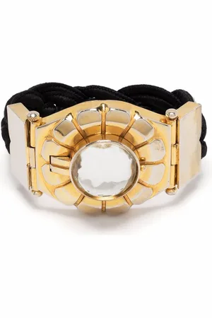 Saint Laurent 1980s floral motif bracelet